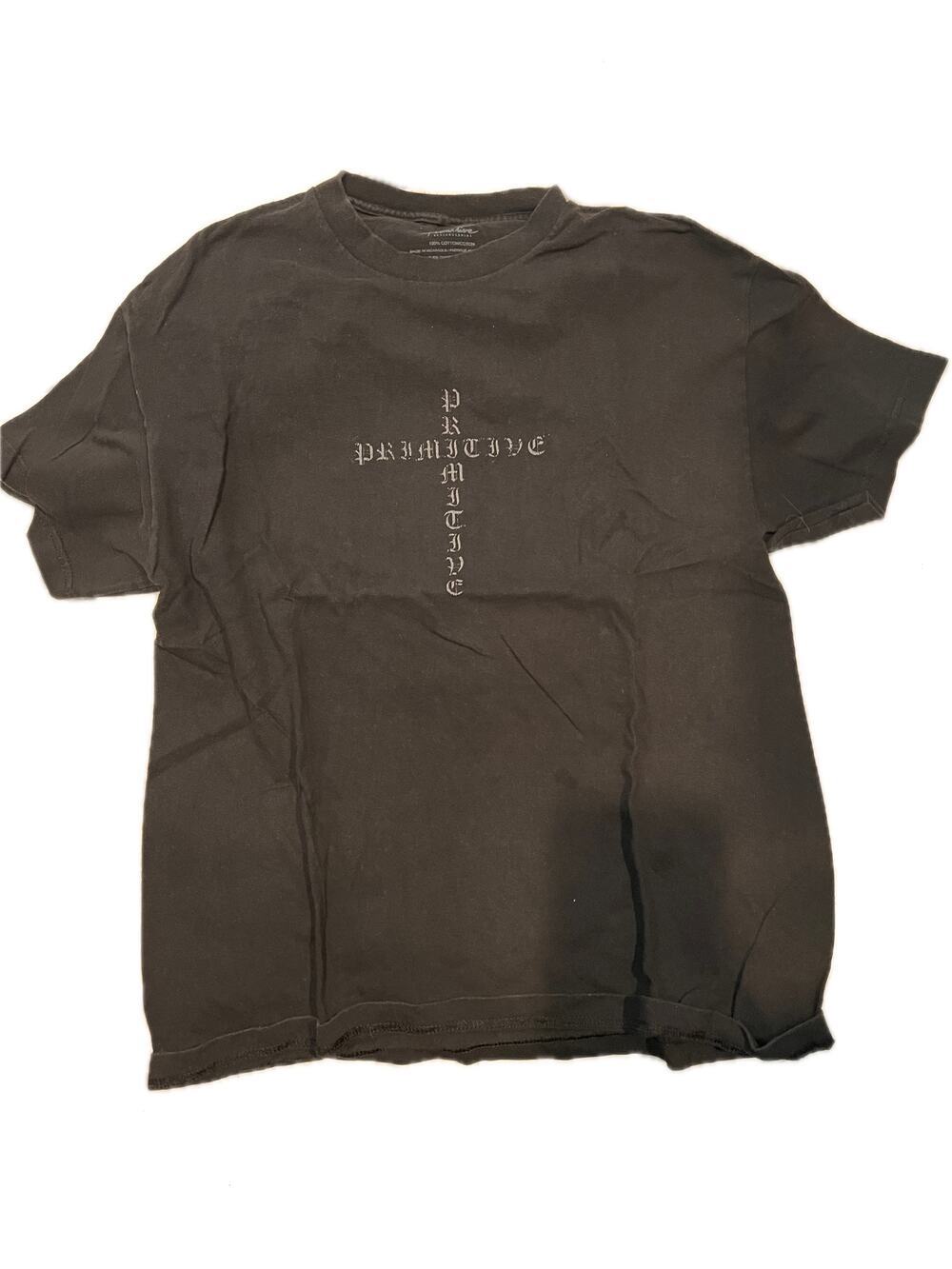 Primitive Skateboarding Live Now Black T-Shirt Mens Large